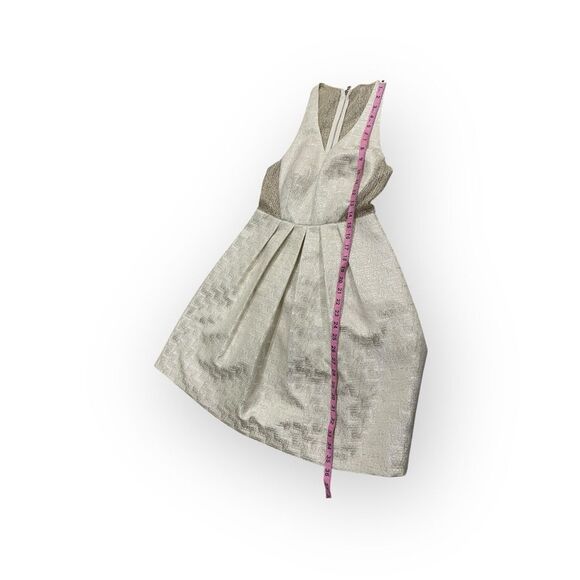 Phoebe by Kay Unger Metallic Champagne Sleeveless Dress - Picture 6 of 8